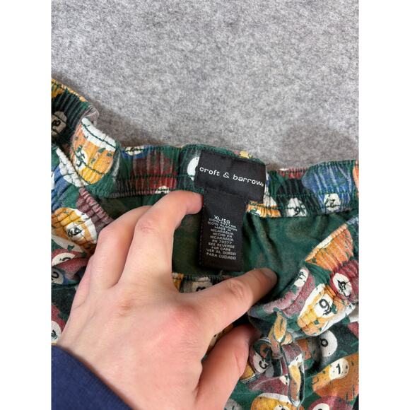 Croft & Barrow Pool Ball Print Pajama Pants Mens XL Multicolor Lounge Sleepwear - Picture 3 of 8